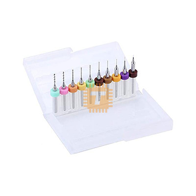 PCB Drill Bit Mini Twist Set 0.1 - 1.0mm 10pcs (TA0607)