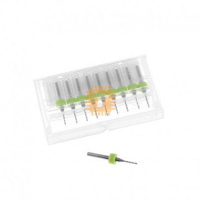 PCB Drill Bit Mini Twist Set 0.1mm (Shank 3.175mm) 10pcs (TA1068)