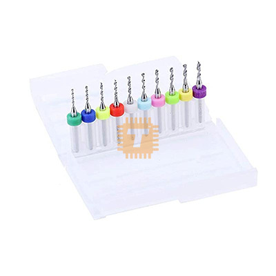 PCB Drill Bit Mini Twist Set 1.1 - 2.0mm 10pcs (TA0608)
