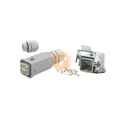 18x18 Heavy Duty Metal Square Aviation Plug Socket Pair for Air Cooled Spindle (TB0047)