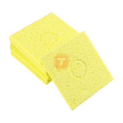 Soldering Iron Tip Cleaning Sponge Square Large (Yellow Cellulose) (TA0945)