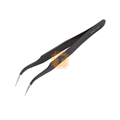 Tweezer Anti-static Stainless Steel Short Elbow ESD-15 (TA1540)