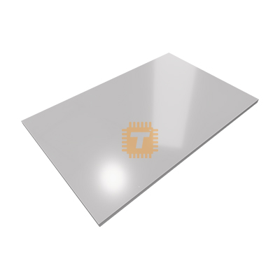 Plastic Rectangle 90x60mm White Acrylic 2mm (OP0073)