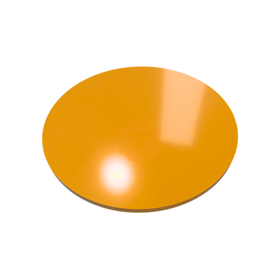 Plastic Round 60mm Orange Acrylic 2mm (OP0090)