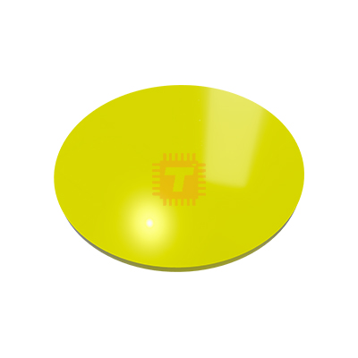 Plastic Round 60mm Yellow Acrylic 2mm (OP0088)