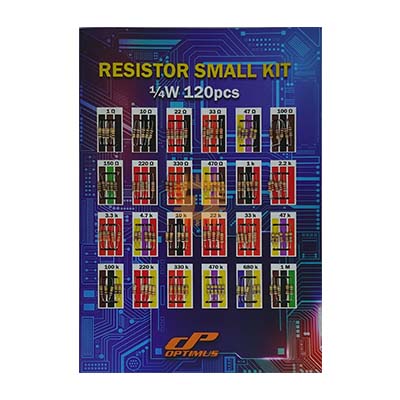 Optimus Resistor Card 1/4W Small 120pcs (RV0096)