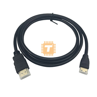 MiniHDMI to HDMI Cable for Raspberry Pi Zero W (TA0517)
