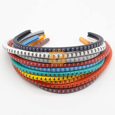 EC-0 Multi-color Cable Wire Marker 0 to 9 for Cable Size 1.5sqmm (TA0382)