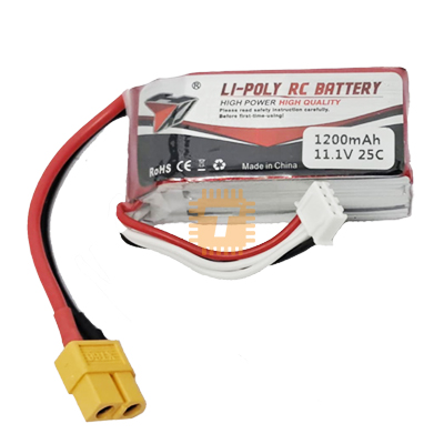 11.1V 1200mAh 3S 25C Lipo Battery XT60 Plug (BA0229)