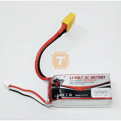 11.1V 1200mAh 3S 40C Lipo Battery XT60 Plug (BA0185)