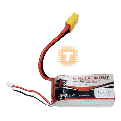 11.1V 1200mAh 3S 40C Lipo Battery XT60 Plug (BA0185)