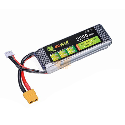 11.1V 2200mAh 3S 40C Lipo Battery XT60 Plug (BA0098)