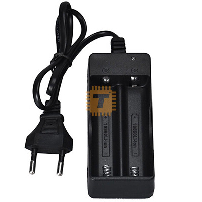 3.7V Dual Battery Charger 18650 1000mAh (BA0089)