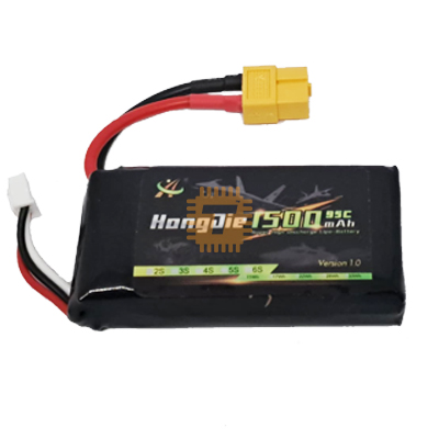 7.4V 1500mAh 2S 95C Lipo Battery XT60 Plug (BA0227)