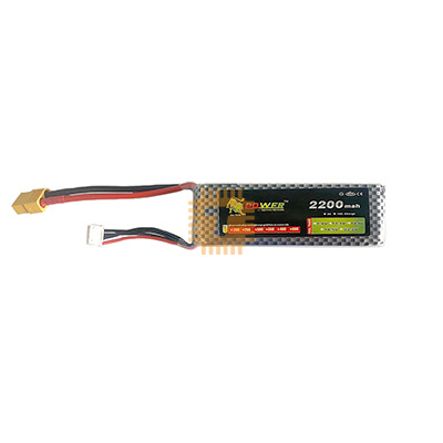 7.4V 2200mAh 2S 40C Lipo Battery XT60 Plug (BA0184)