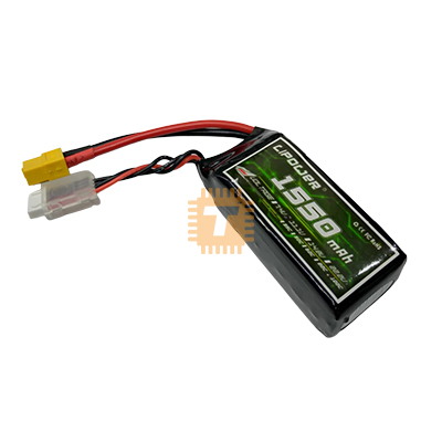 LiPower 11.1V 1550mAh 3S 120C Lipo Battery XT60 Plug (BA0255)