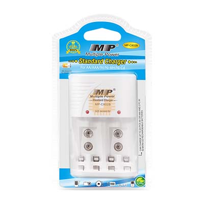 MP-C802B Battery Charger for AA/AAA and 9V (BA0034)