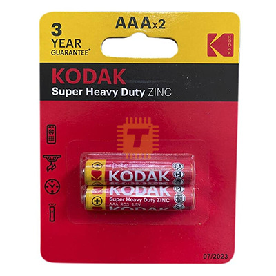 KODAK 1.5V AAA Super Heavy Duty Battery 2pcs (R03) Original (BA0168)