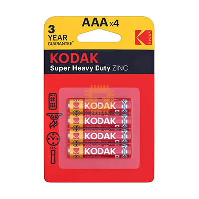 KODAK 1.5V AAA Super Heavy Duty Battery 4pcs (R03) Original (BA0201)