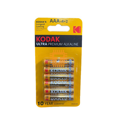 KODAK 1.5V AAA Ultra Premium Alkaline Battery 6pcs (LR03) Original (BA0175)