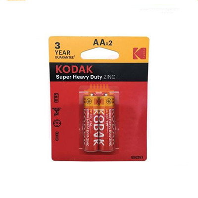 KODAK 1.5V AA Super Heavy Duty Battery 2pcs (R6) Original (BA0167)