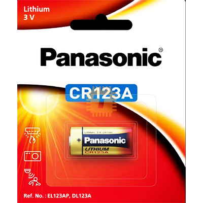 Panasonic 3V Photo Lithium Battery CR-123AW (Original) (BA0194)