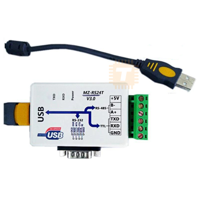 MZ-RS24T USB to RS232/RS485/TTL Converter Industrial-Grade (3-in-1) (MD0950)