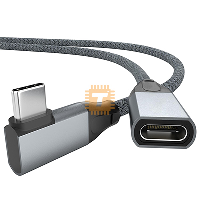 USB Type-C Extension Cable Male to Female Right Angle 1m (TA1628)