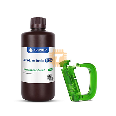 Anycubic ABS-Like Translucent Green Resin Pro 2 LCD 405nm UV Sensitive Resin 1kg (TA1477)