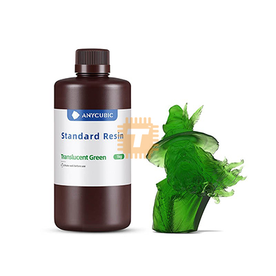 Anycubic Standard Translucent Green Resin LCD 405nm UV Sensitive Resin 1kg (TA1483)