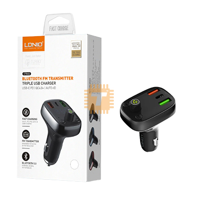 LDNIO C704Q Bluetooth FM Transmitter Car Charger (PS0106)