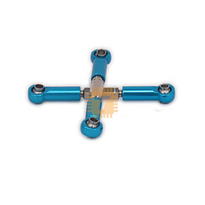 Aluminum Turnbuckle w/ machined Rod Ends Steering Linkage 7038 Blue for 1/16 Scale Models (RB0165)