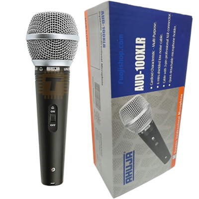 AHUJA AUD-100XLR Dynamic Unidirectional Microphone (TA1393)