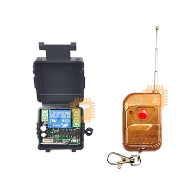 1 Channel 433MHz Remote Controller with 1 Way 12VDC 10A Relay Module (MD0272)