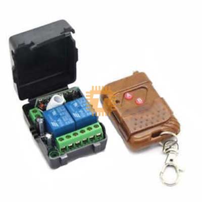 2 Channel 433MHz Remote Controller with 2 Way 12VDC 10A Relay Module (MD0273)