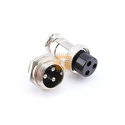 3 Pin GX16 16mm M16 Metal Aviation Plug Socket Pair (TB0041)