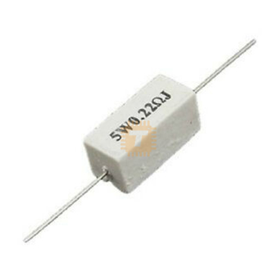 0.22ohm 5W Resistor Wire Wound Ceramic THT 5% (RT0021)