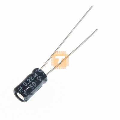 0.22uF 50V Electrolytic Capacitor THT (CA0022)