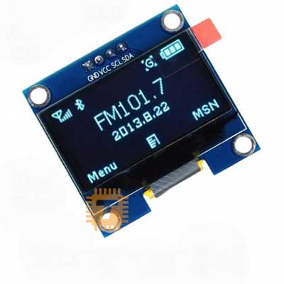 0.96 inch 128X64 OLED Display Module Blue I2C IIC (DM0037)