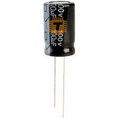 100uF 100V Electrolytic Capacitor THT (CA0105)