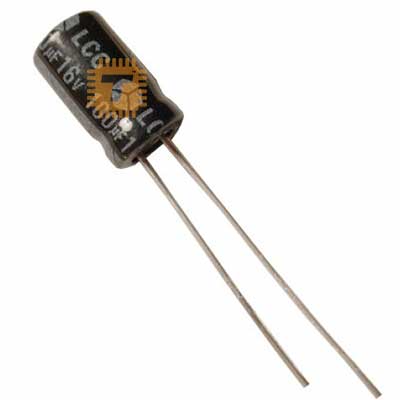 100uF 16V Electrolytic Capacitor THT (CA0074)