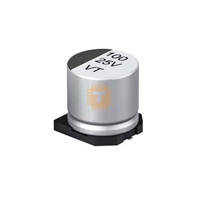 100uf 25V Electrolytic Capacitor Aluminium SMD (6.3x7.7mm) (CA0195)