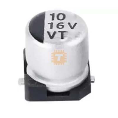 10uf 16V Electrolytic Capacitor Aluminium SMD (4x5.4mm) (CA0183)