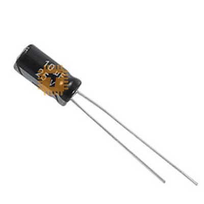 10uF 25V Electrolytic Capacitor THT (CA0004)