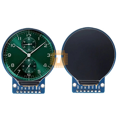 1.28 inch 240x240 Round TFT LCD Display Module RGB 3.3VDC (DM0049)