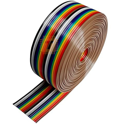 12 Core Multi Colour IDC Flat Wire Ribbon 60m Full Roll (TA0403)