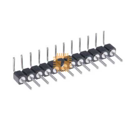 12-pin Single row male angle headers 2.54mm (HE0001)