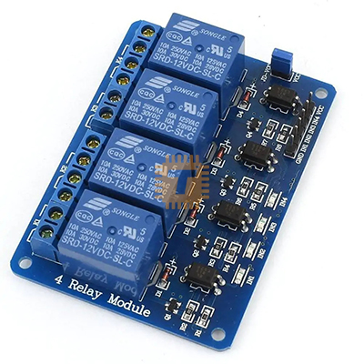 12VDC 4 Way 4 Channel Relay Module With Coupling Protection (MD0932)