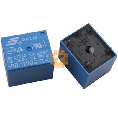 12VDC Miniature Relay 250VAC 10A / 30VDC 10A (RL0001)