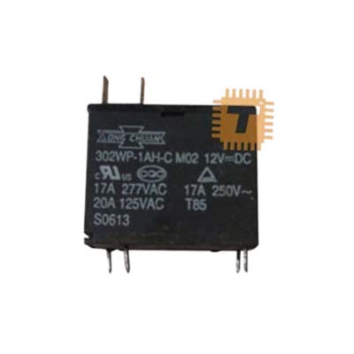 12VDC Relay 250VAC 17A 302WP-1AH-C (RL0027)